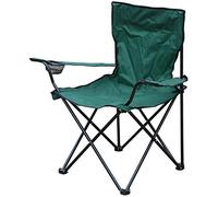 Milestone Lightweight Foldable Leisure Steel Camping Chair Green Or Blue