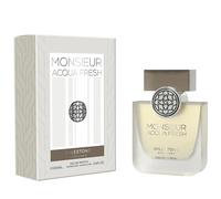 MILESTONE MONSIEUR AQUA FRESH Eau De Parfum 100ML - Men | Fresh Aquatic, Citrus & Floral Scent | Long-Lasting Premium Masculine Fragrance | Ideal Spring & Summer Eau De Parfum for Day & Night