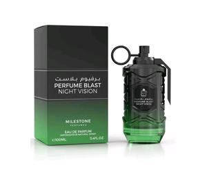 MILESTONE PERFUME BLAST NIGHT VISION 100 EDP SPRAY NEW BOXED SEALED FREE P&P