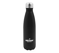 Milestone Sports 52100 500ml Capacity Water Bottle/Matte Black Stainless Steel/Double-Walled Insulation to Keep Drinks Hot or Cold