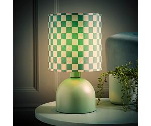 Miley Small Colourful Bedside Table Lamps Drum Lampshade Bedroom Lighting