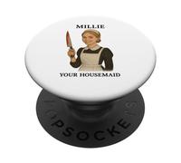 Miley The Housemaid - Cute Anime Maid Retro Design PopSockets Adhesive PopGrip