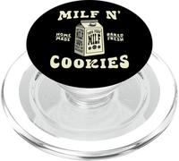 MILF Cookies Milk Homemade Baked Fresh Funny Adult Humor PopSockets PopGrip for MagSafe
