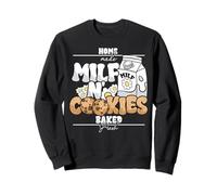 MILF Cookies Milk Homemade Baked Fresh Funny Adult Humor Sweatshirt