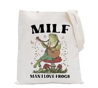 MILF Froggy Gift MILF Man I Love Frogs Tote Bag Cottagecore Froggy Gift (MILF MAN UK)