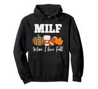 MILF Man I Love Fall Autumn Leopard Pumpkin Pullover Hoodie