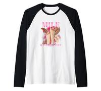 Milf Man I Love Feet Funny Sexy Inappropriate Dirty Adult Raglan Baseball Tee