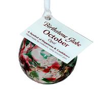 Milford Birthstone Small Glass Globe - October Opal