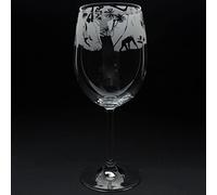 Milford Collection Animo Glass 35cl Wine Glass - Monkey
