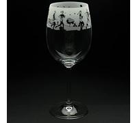 Milford Collection Animo Glass 35cl Wine Glass - Running