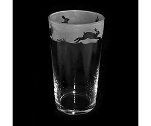 Milford Collection Animo Glass Pint Beer Glass - Hare