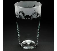 Milford Collection Animo Glass Pint Beer Glass - Squirrel
