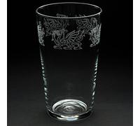 Milford Collection Animo Glass Pint Beer Glass - Welsh Dragon Plain