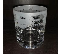 Milford Collection Animo Glass Whisky Tumbler 30cl - Bee