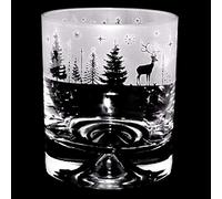 Milford Collection Animo Glass Winter Wonderland Whisky Tumbler