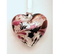 Milford Collection Glass Friendship Heart Small - Pearl