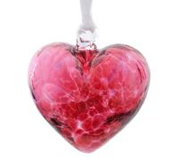 Milford Collection Glass Friendship Heart Small - Pink