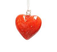 Milford Collection Glass Friendship Heart Small Red