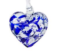 Milford Collection Glass Friendship Heart Small - Sapphire