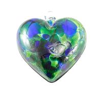 Milford Collection Glass Friendship Heart Small - Sea Green