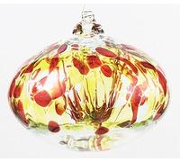 Milford Collection Large Glass Tree of Life Globe - Peridot - Hanging Ornament - Recycled Glass - Friendship