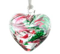 Milford Collection - October Birthstone Opal Glass Hanging Heart Ornament