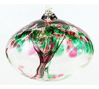 Milford Collection Opal Tree of Life Small Glass Globe - Friendship, Birthday, Celebration