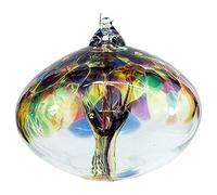 Milford Collection Orb Tree of Life Small Glass Globe - Multicoloured