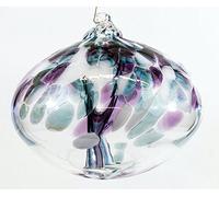 Milford Collection Orb Tree of Life Small Glass Globe - Violet
