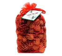Milford Collection Scented Pine Cones Winter Spice in Red Milford Collection Red