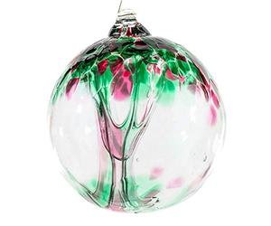 Milford Collection Tree of Life Large Glass Globe - Opal