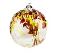 Milford Collection Tree of Life Large Glass Globe - Peridot