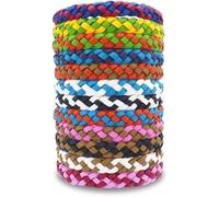Milford Set of 12 Insect Repellent Bracelets - Bug Band Natural Adjustable Long Lasting Protection