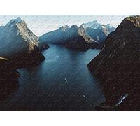 Milford Sound Fiordland Nationalpark Neuseeland 1500 Teile Puzzle ; Puzzle Erwachsene Spezial-Abschluss 57x87cm