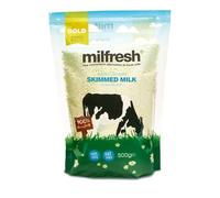 Milfresh Superior Granulated Skimmed Milk 500g - The Convenient Alternative to Fresh Milk (3 Bags x 500g, Gold)