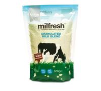 Milfresh Superior Granulated Skimmed Milk 500g - The Convenient Alternative to Fresh Milk (3 Bags x 500g, Silver)