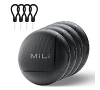 MiLi LiTag Android Bluetooth Tracker | Luggage Tracker | Key Finder | Item Locator Compatible with Google Find Hub, Tracking Tag for Keys, Suitcase, Bag, Wallet, 4 Pack