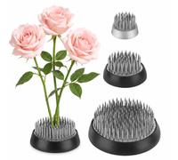 Milifox Flower Frog,3 Pack Flower Frogs for Arrangements,Ikebana Kenzan for Vase Plant Arrangements Home Decoration,Round