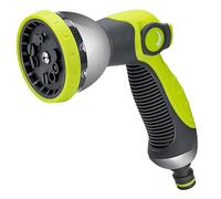 Milifox Hose Pipe Spray Gun,Universal Garden Hose Spray Gun with 10 Adjustable Patterns,Garden Water Sprayer for Garden Watering,Car Wash,Pet Cleaning,and More,Green
