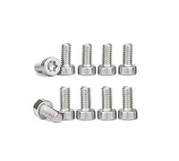 Milikaco Torx Screws Set, Stainless Steel T25 M5-0.8x12mm, Silver, 10 Pieces