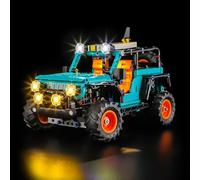 Mililier LED Lighting Set Compatible with Lego 42227 Jeep-Wrangler Rubicon SUV Set, DIY Light Up Kit for Lego 42227 Building Blocks Model (Building Sets Not Included)
