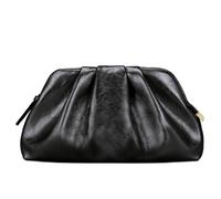 Milisente Clutch Bags for Women Cloud Evening Handbag Shoulder Purse | Dumpling Pleated Style, Gold Metal, Adjustable Strap, Zipper Closure, Inside Pocket, Wedding, Party, Prom