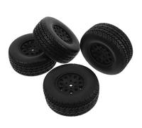 Milisten 1/10 RC Car Tires 4pcs Set for Remote Control Vehicles Robust Off-Road Racing Wheels for DIY Car Models for Adults