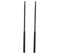 Milisten 1 Pair 5A Aluminum Alloy Drumsticks - Jazz Drumstick With Nonslip Handle - Drumming Practice Supply - Black Metal Mallet For Percussion