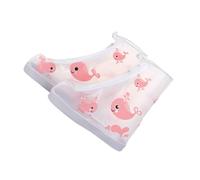 Milisten 1 Pair Cartoon Pattern Rainproof Shoe Covers for Lightweight Non Slip PVC Protector Easy to Wear Remove for Rain Mud and Outdoor Activities