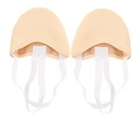 Milisten 1 Pair Half Sole Stretch Women Dance Shoes Non Slip Toe Covers for Indoor Exercise Gymnastics Yoga Fitness Lightweight Comfortable Slippers for Enhanced Movement XL Golden