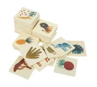Milisten 1 Set Animals Memory Game Cards Wooden Early Learning for Preschoolers Enhances Cognitive Skills Logic and Memory Through Fun Gameplay