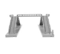 Milisten 1 Set Assembled Pedestrian Footbridge Model Unfinished Overhead Bridge for Miniature Table Decor Realistic Craftsmanship Unique Design Versatile Urban Scene Accessory