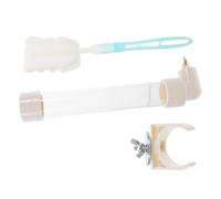 Milisten 1 Set Automatic Water Feeder for Parrots and Small Animals Durable Hanging Dispenser with Pin Activation Capacity Space Saving Design for Bird Cages and Rabbit Habitats