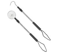 Milisten 1 Set Beach Sand Sifter Kit with Telescopic Handle Shell Scooper and Filter Tool for Easy Shell Collecting and Rock Hunting Beach
